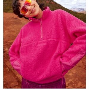 Women's Pink Halfdays Pieper Fleece Quarter Zip Jacket